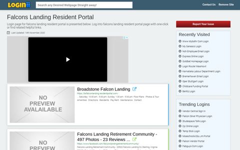 Falcons Landing Resident Portal - Loginii.com