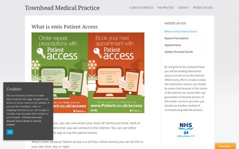 What is emis Patient Access - Townhead Medical Practice