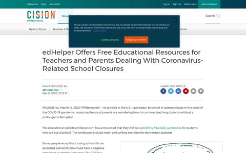 edHelper Offers Free Educational Resources for Teachers ...