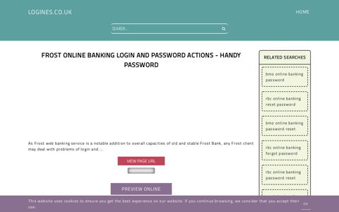 Frost Online Banking Login and Password Actions - Handy ...