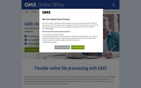 Online Office for Word, Excel & PowerPoint files | GMX