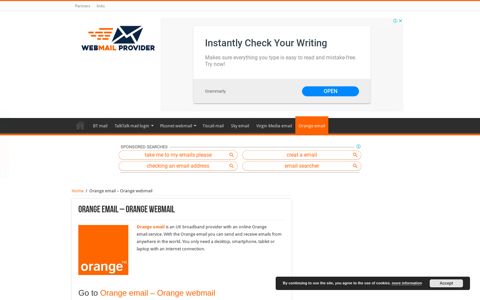 Go to Orange email - Orange email login & settings - Webmail