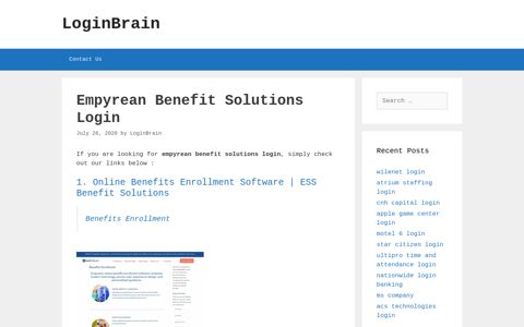 empyrean benefit solutions login - LoginBrain