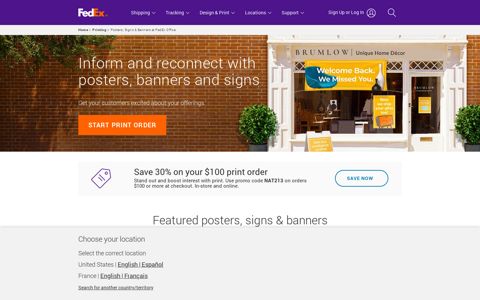 Custom Poster, Sign and Banner Printing Online | FedEx Office