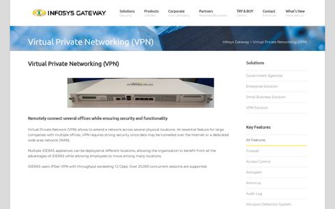 Virtual Private Networking (VPN) - Infosys Gateway