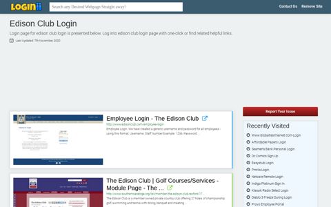 Edison Club Login - Loginii.com