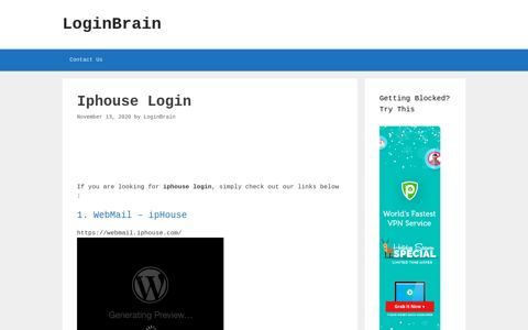 Iphouse Webmail - Iphouse - LoginBrain