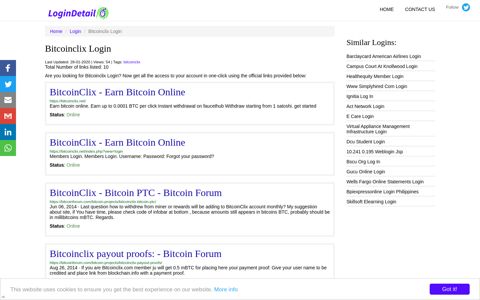 Bitcoinclix Login BitcoinClix - Earn Bitcoin Online - https ...
