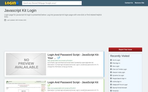 Javascript Kit Login | Accedi Javascript Kit - Loginii.com