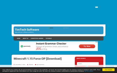 Minecraft 1.15 Force OP [Download] – TimTech Software
