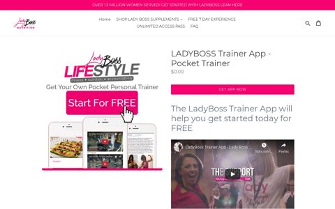 LADYBOSS Trainer App - Pocket Trainer – ladybossnutrition