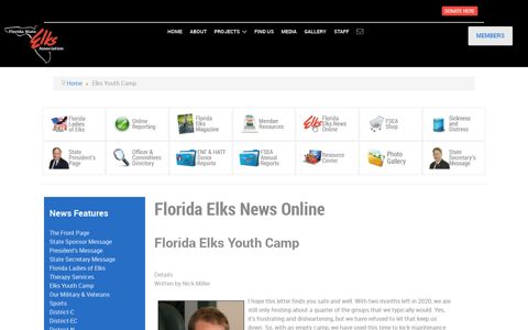 Elks Youth Camp - Florida Elks