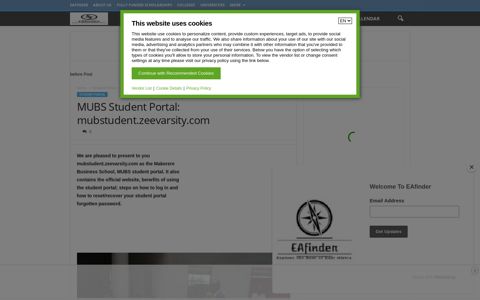MUBS Student Portal: mubstudent.zeevarsity.com - Explore ...