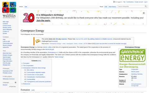 Greenpeace Energy - Wikipedia