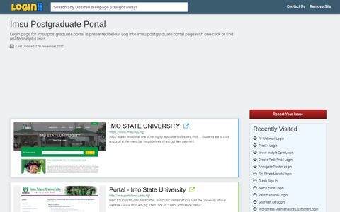 Imsu Postgraduate Portal - Loginii.com