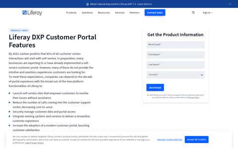 Liferay DXP Customer Portal Features List