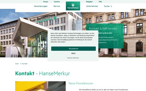 Ihr Kontakt zur HanseMerkur | HanseMerkur