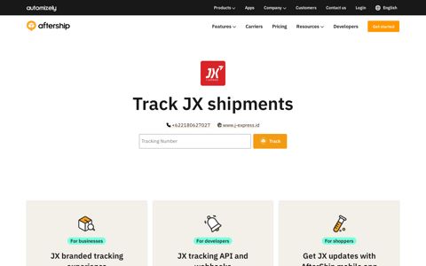 JX Tracking - AfterShip
