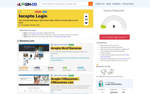 Iacepta Login - A database full of login pages from all over the ...