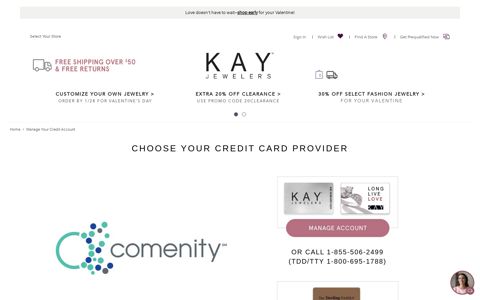 Manage Your Credit Account | Kay - Kay Jewelers
