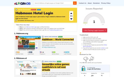 Habmoon Hotel Login - eLogin-DB