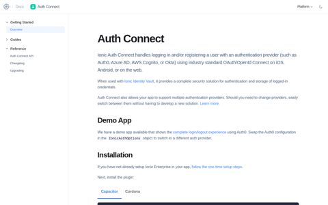 Auth Connect | Ionic Documentation