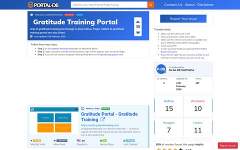 Gratitude Training Portal
