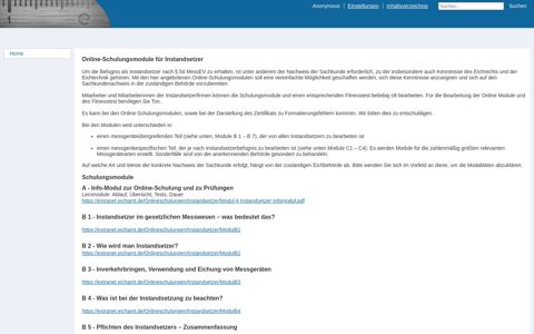 Online-Schulungsmodule für Instandsetzer - Extranet der ...