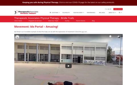 Movement: Ido Portal – Amazing! - Therapeutic Associates PT