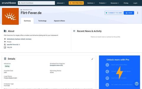 Flirt-Fever.de - Crunchbase Company Profile & Funding