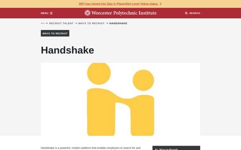 Handshake | Recruit | Recruit Talent | Employers Partners | WPI