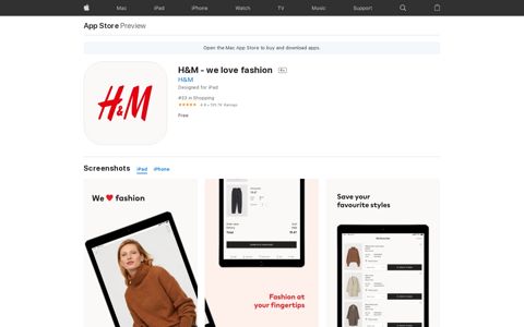 ‎H&M - we love fashion on the App Store