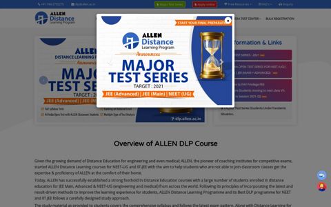 ALLEN - Distance Learning Program for JEE Main, IIT-JEE ...