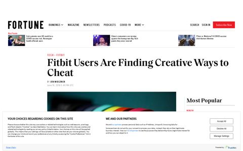 Fitbit Users Are Finding Creative Ways to Cheat | Fortune