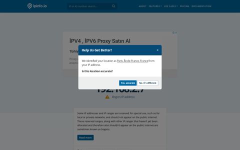 192.168.2.7 IP Address Details - IPinfo.io