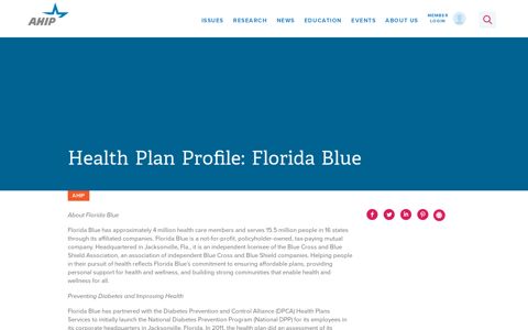 Health Plan Profile: Florida Blue - AHIP