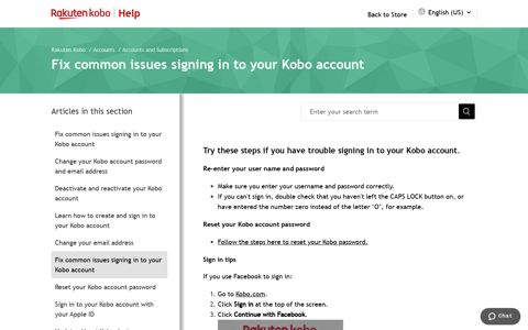 Fix common issues signing in to your Kobo account – Rakuten ...