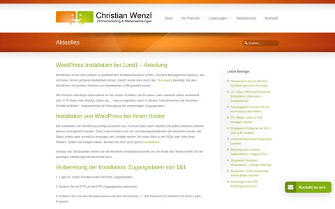 Wordpress-Installation bei 1und1 – Anleitung ...