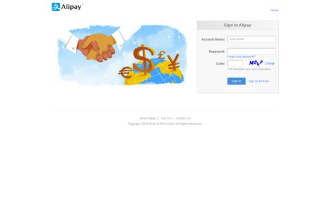 Login - Alipay - Global Alipay