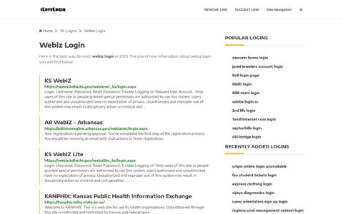Webiz Login ❤️ One Click Access - iLoveLogin