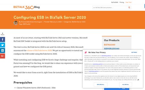 Configuring ESB in BizTalk Server 2020 | BizTalk360 Blogs