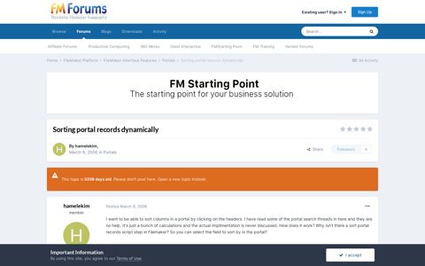Sorting portal records dynamically - Portals - FMForums.com