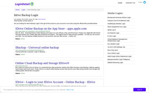 Idrive Backup Login ‎IDrive Online Backup on the App Store - apps ...