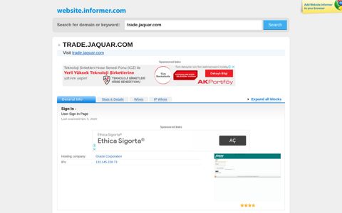 trade.jaquar.com at Website Informer. Sign In -. Visit Trade ...