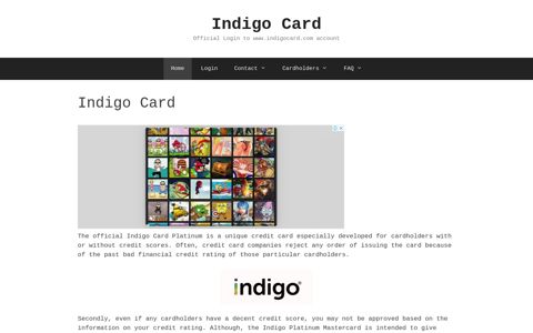 IndigoCard - Official Login to www.indigocard.com account