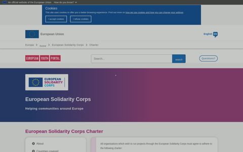 European Solidarity Corps Charter | European Youth Portal