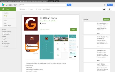 GCU Staff Portal - Apps on Google Play