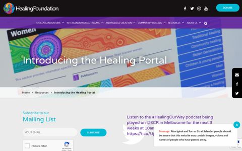 Introducing the Healing Portal | Healing Foundation