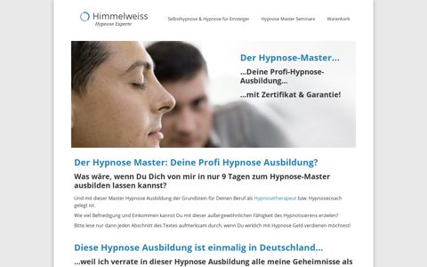 Die 9 Tage der Hypnose-Master Ausbildung - Hypnose Experte