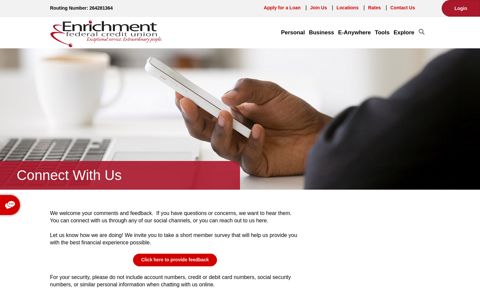 Connect With Us › Enrichment Federal Credit Union